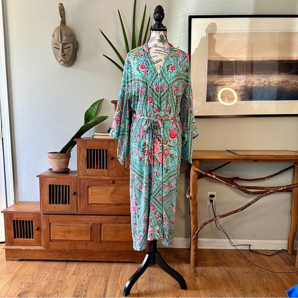 Spell and the Gypsy Collective Babushka Maxi Kimono Robe S/M - Picture 6 of 16
